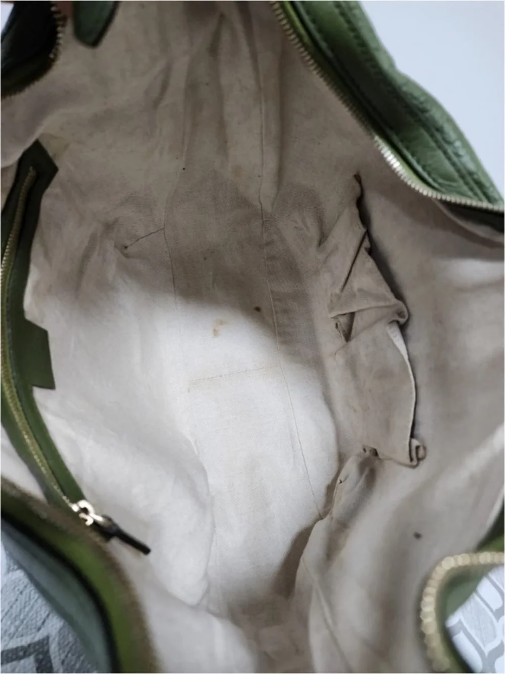 Authentic Gucci Microguccima Nice Hobo Bag Green